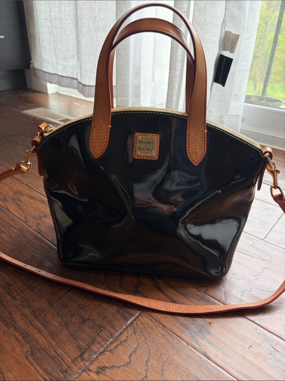 Dooney & Bourke Black Patent Satchel